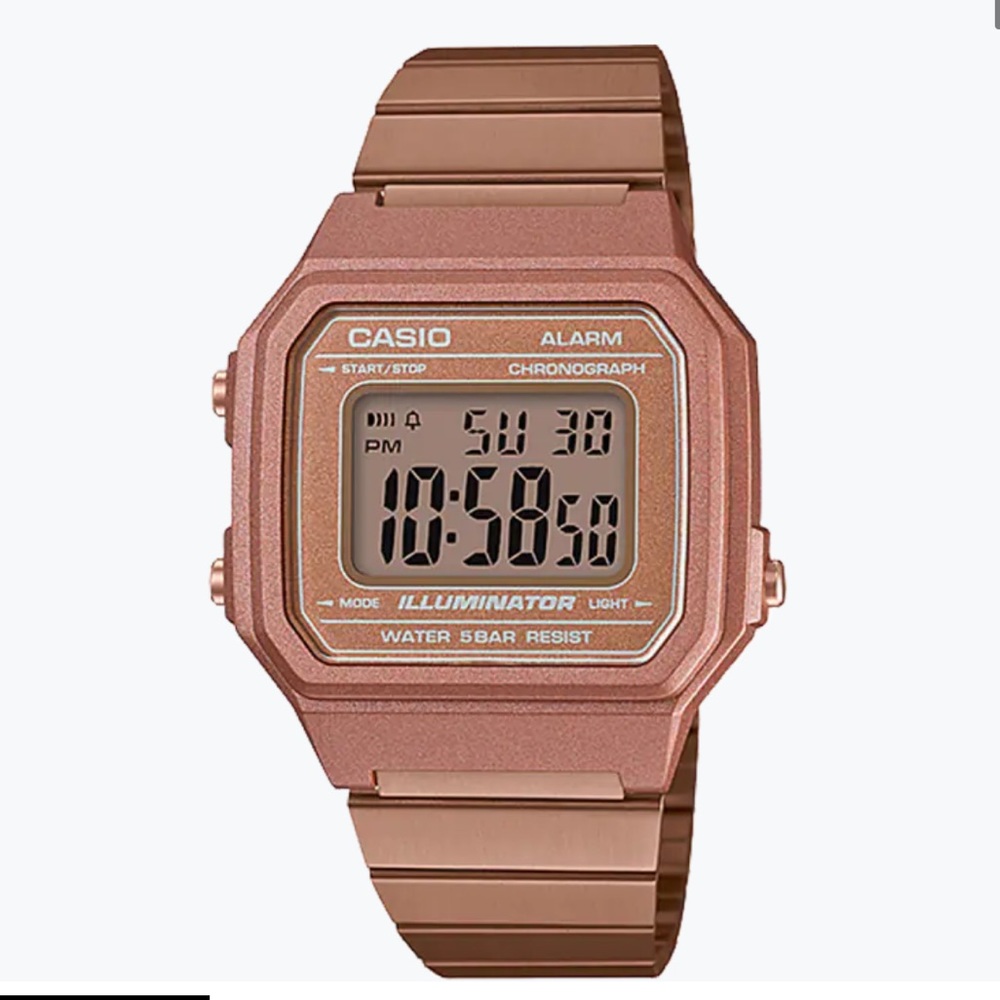 Casio Rose Gold Digital Watch Vintage Series